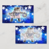 Raumkatze spielt Basketball Visitenkarte (Vorne/Hinten)