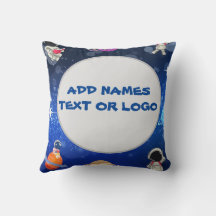 Raumkatzenastronauten Stars Planets Blue