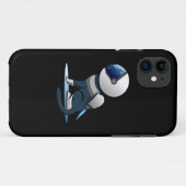 Raumkatzenflugzeug Case-Mate iPhone Hülle (Rückseite (Horizontal))