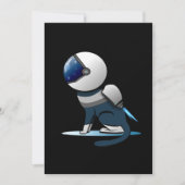 Raumkatzenflugzeug Einladung (Vorderseite)