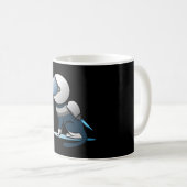 Raumkatzenflugzeug Kaffeetasse (VorderseiteRechts)