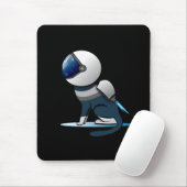 Raumkatzenflugzeug Mousepad (Mit Mouse)