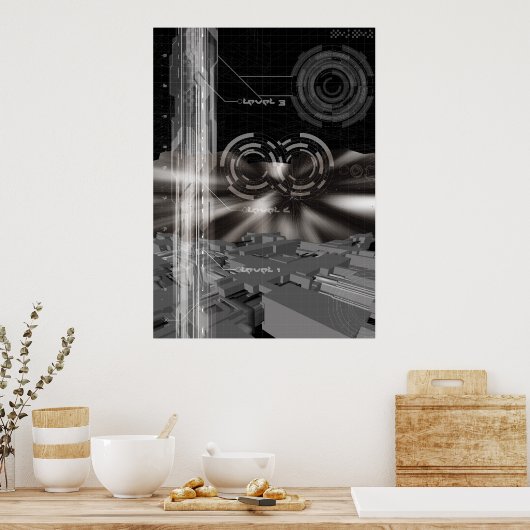 Raumlebensdauer Poster (Küche)