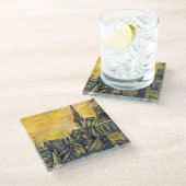 Raumlust Glasuntersetzer (Schrägansicht)