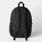 Raummuster bedruckter rucksack (Rückseite)