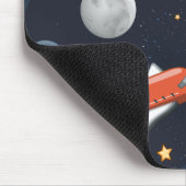 Raummuster Galaxie-Raketenstars Shuttle Mousepad (Ecke)
