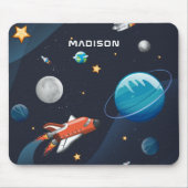 Raummuster Galaxie-Raketenstars Shuttle Mousepad (Vorne)