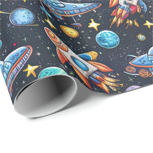 Raummuster Geschenkpapier (Rolleneckpunkt)