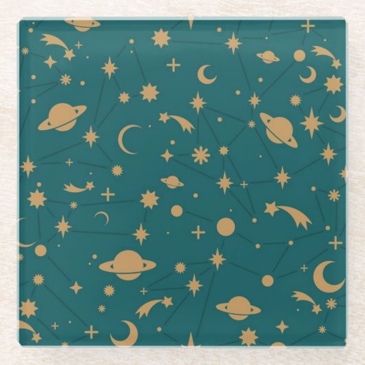 Raummuster Glasuntersetzer (Vorderseite)