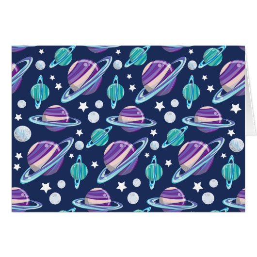 Raummuster, Planeten, Sterne, Galaxie, Kosmos (Vorderseite (Horizontal))