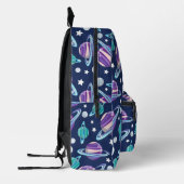 Raummuster, Planeten, Sterne, Galaxie, Kosmos Bedruckter Rucksack (Links)