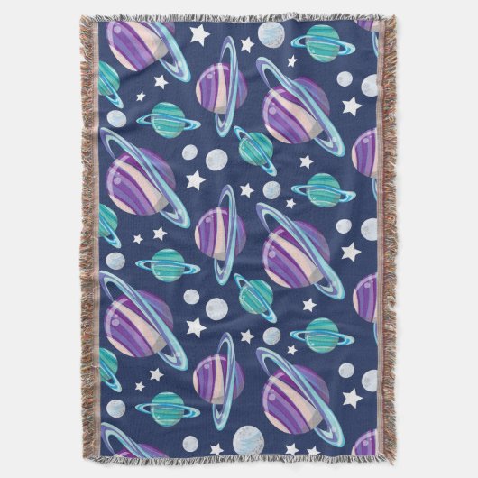 Raummuster, Planeten, Sterne, Galaxie, Kosmos Decke (Vorderseite Vertikal)