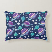 Raummuster, Planeten, Sterne, Galaxie, Kosmos Dekokissen (Vorderseite)