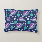 Raummuster, Planeten, Sterne, Galaxie, Kosmos Dekokissen (Rückseite)