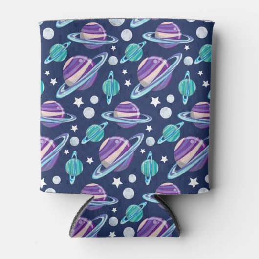Raummuster, Planeten, Sterne, Galaxie, Kosmos Dosenkühler (Vorderseite)