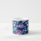 Raummuster, Planeten, Sterne, Galaxie, Kosmos Espressotasse (Vorderseite)