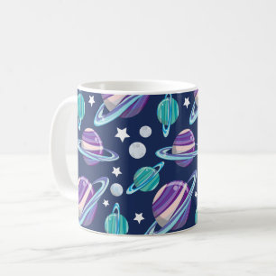 Raummuster, Planeten, Sterne, Galaxie, Kosmos Kaffeetasse