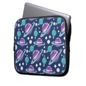 Raummuster, Planeten, Sterne, Galaxie, Kosmos Laptopschutzhülle (Vorderseite Links)