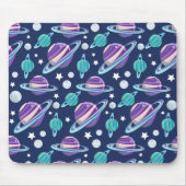 Raummuster, Planeten, Sterne, Galaxie, Kosmos Mousepad (Vorne)