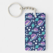 Raummuster, Planeten, Sterne, Galaxie, Kosmos Schlüsselanhänger (Vorderseite)