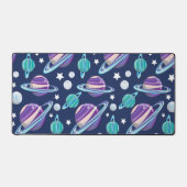 Raummuster, Planeten, Sterne, Galaxie, Kosmos Schreibtischunterlage (Vorderseite)