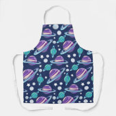 Raummuster, Planeten, Sterne, Galaxie, Kosmos Schürze (Vorderseite)