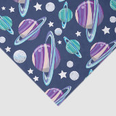 Raummuster, Planeten, Sterne, Galaxie, Kosmos Seidenpapier (Ausschnitt)