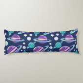 Raummuster, Planeten, Sterne, Galaxie, Kosmos Seitenschläferkissen (Rückseite)