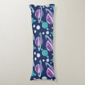 Raummuster, Planeten, Sterne, Galaxie, Kosmos Seitenschläferkissen (Vorderseite Vertikal)