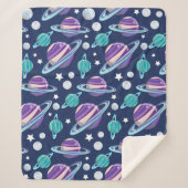 Raummuster, Planeten, Sterne, Galaxie, Kosmos Sherpadecke (Vorderseite)