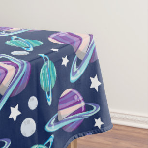 Raummuster, Planeten, Sterne, Galaxie, Kosmos Tischdecke