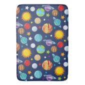 Raummuster, Planeten, Sterne, Kosmos, Galaxie Badematte (Vorderseite Vertikal)