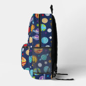 Raummuster, Planeten, Sterne, Kosmos, Galaxie Bedruckter Rucksack (Rechts)