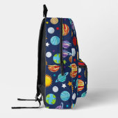 Raummuster, Planeten, Sterne, Kosmos, Galaxie Bedruckter Rucksack (Links)