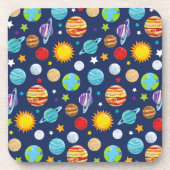 Raummuster, Planeten, Sterne, Kosmos, Galaxie Getränkeuntersetzer (Vorderseite)