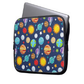 Raummuster, Planeten, Sterne, Kosmos, Galaxie Laptopschutzhülle (Vorderseite Links)