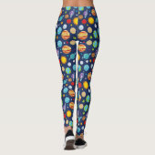 Raummuster, Planeten, Sterne, Kosmos, Galaxie Leggings (Rückseite)
