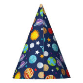 Raummuster, Planeten, Sterne, Kosmos, Galaxie Partyhütchen (Rückseite)