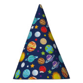 Raummuster, Planeten, Sterne, Kosmos, Galaxie Partyhütchen (Rechts)