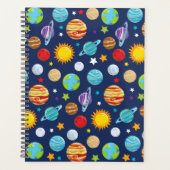 Raummuster, Planeten, Sterne, Kosmos, Galaxie Planer (Vorderseite)