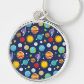 Raummuster, Planeten, Sterne, Kosmos, Galaxie Schlüsselanhänger (Vorne)