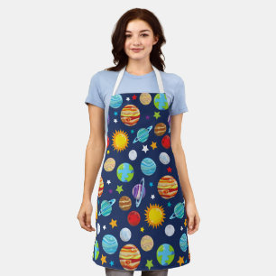 Raummuster, Planeten, Sterne, Kosmos, Galaxie Schürze