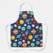 Raummuster, Planeten, Sterne, Kosmos, Galaxie Schürze (Vorderseite)