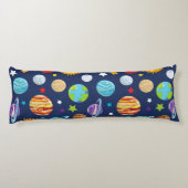Raummuster, Planeten, Sterne, Kosmos, Galaxie Seitenschläferkissen (Rückseite)