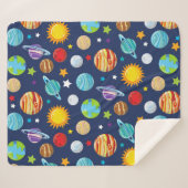 Raummuster, Planeten, Sterne, Kosmos, Galaxie Sherpadecke (Vorderseite (Horizontal))