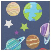 Raummuster, Planeten, Sterne, Kosmos, Galaxie Stoff (Nahaufnahme)