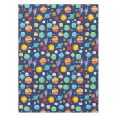 Raummuster, Planeten, Sterne, Kosmos, Galaxie Tischdecke (Vorderseite)