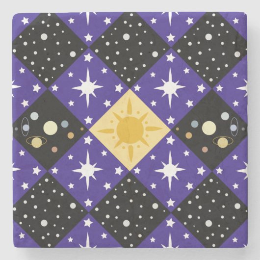 Raummuster Steinuntersetzer (Vorderseite)