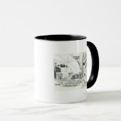 Raumnädel-Luftkonzept Zeichnend 2 Tasse (VorderseiteRechts)