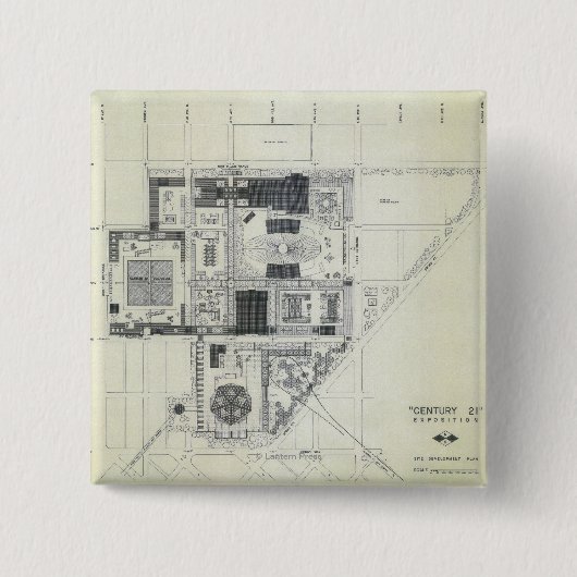 Raumnädel-Luftkonzept Zeichnend Button (Vorderseite)